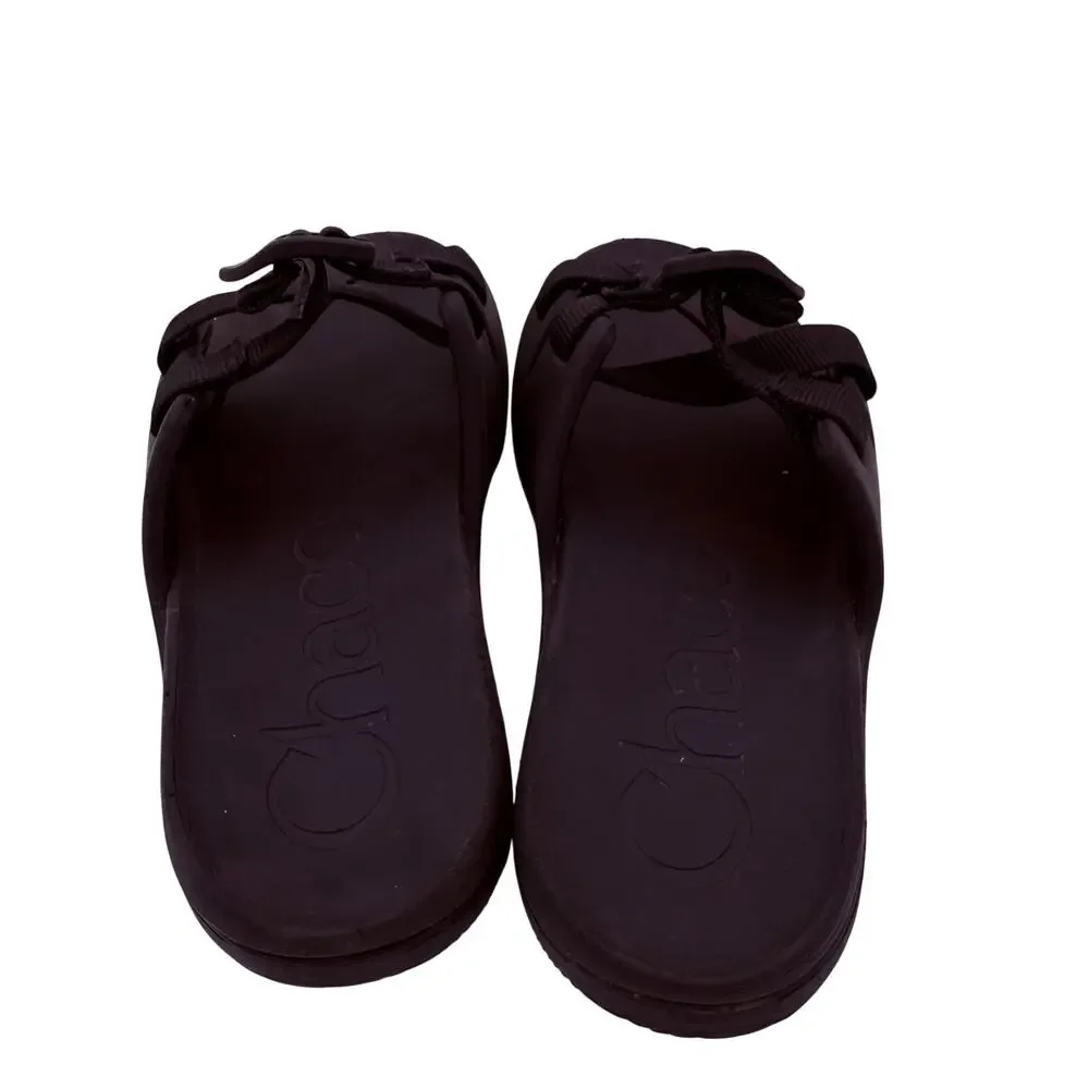 Chaco Kids Youth Chillos Black Slides Sandals Size 4